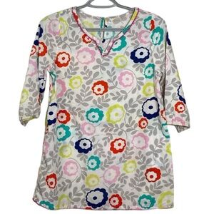 Mini Boden Floral Cotton Swim Cover Dress/Caftan, size 11-12Y